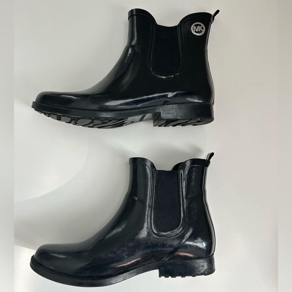 Michael Khors Black Rain Boots